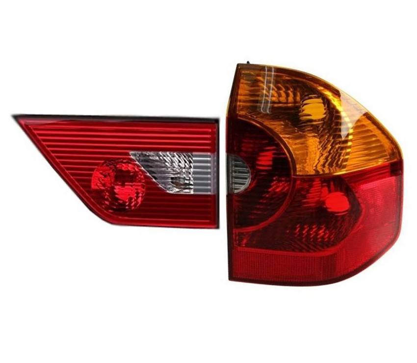 BMW Tail Light Set - Passenger Side Inner and Outer (Yellow Turn Signal)